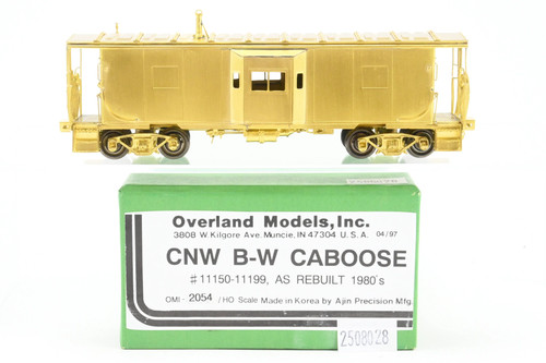 HO Brass OMI Overland Models C&NW Chicago & North Western Caboose Rebuilt 1980s