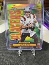 2025 Topps Chrome Drake Maye Power Players Refractor #PP-10 New England Patriots