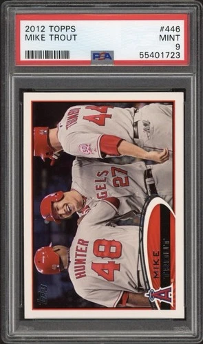 2012 Topps Mike Trout #446 PSA 9 Mint Los Angeles Angels