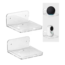 Wall Mount Floating Shelves 2 Pcs Clear Camera MiniSpeaker Shelf Mini Shelf