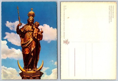 Patrona Bavariae Munich Germany Statue Postcard August Lengauer
