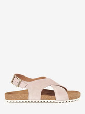 BNIB Barbour Rochelle Cross Strap Sandals Pink Sz: Uk 5/38 RRP: £69.95