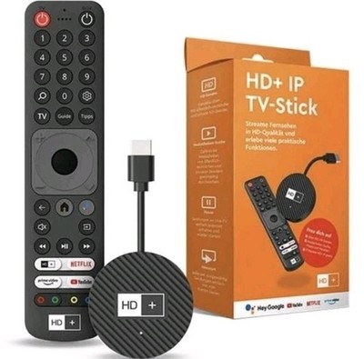 HD PLUS HD+ IP TV-Stick Schwarz (32 GB)  , Android TV , 4K , WIFI 