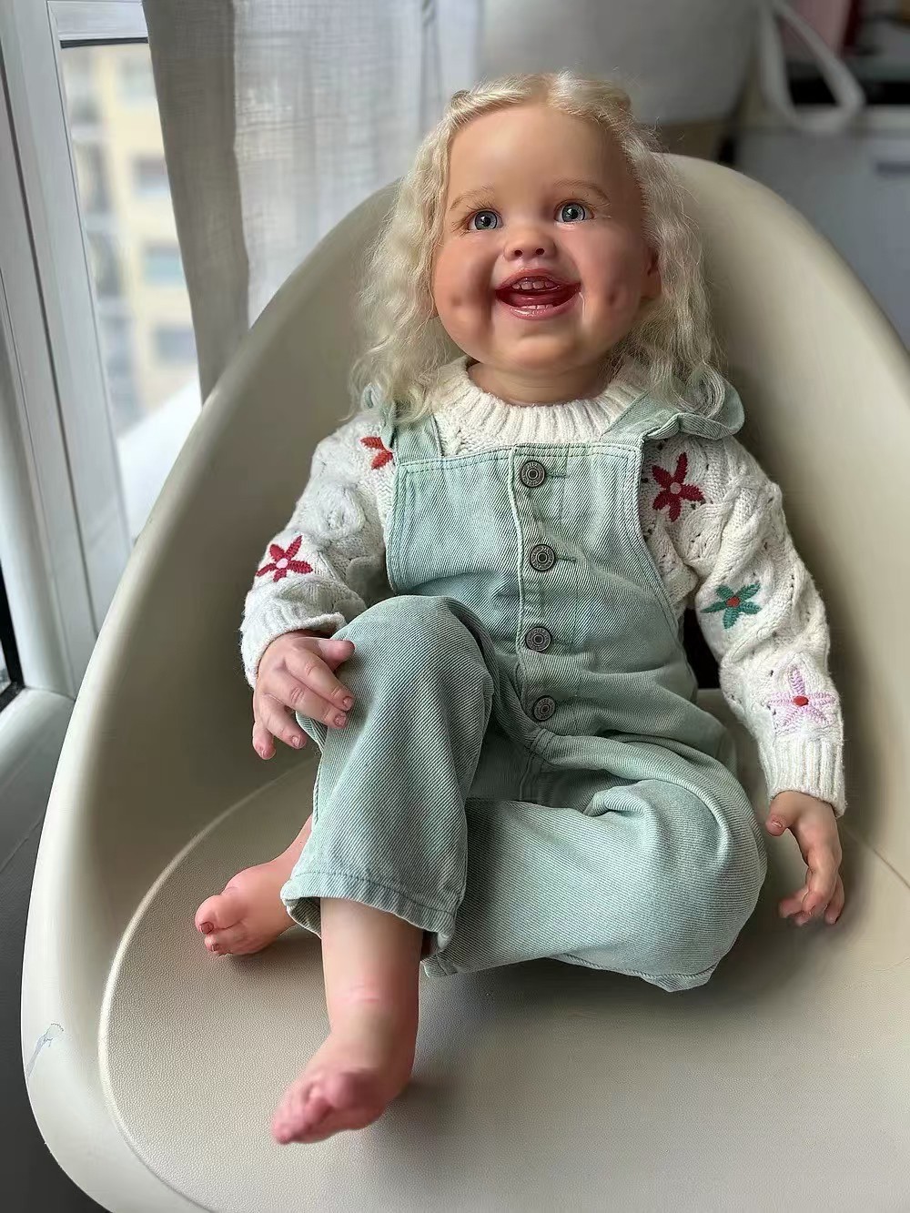 Girl Hand-rooted Hair Lifelike Toddler