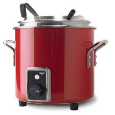Vollrath 7217755 7 qt Fire Engine Red Stock Pot Kettle Rethermalizer