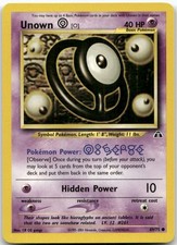 Unown [O] 69/75 Common Neo Discovery Pokemon Unlimited LP on eBay