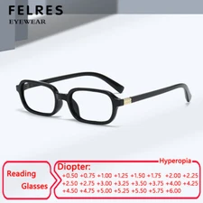 Unisex Square Anti Blue Light Fashion Reading Glasses Classic Full Frame Glasses