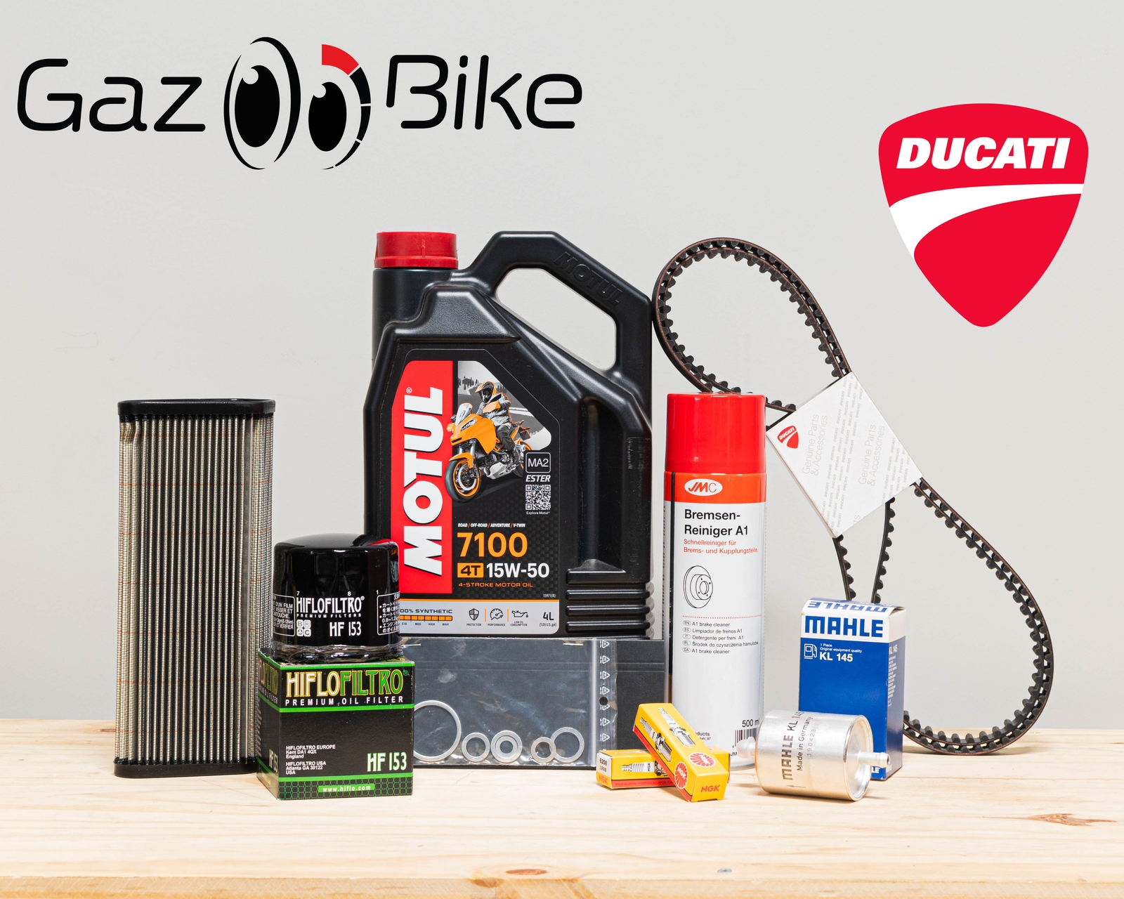 Motul 7100 15W50 kit entretien Ducati 848 pour optimiser la protection de l'embrayage à bain d'huile