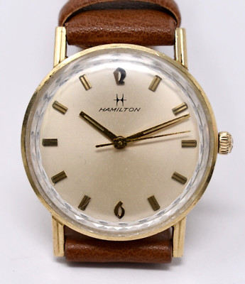 Vintage 1960s Hamilton cal. 688 Sea Ruler Mens 10k RGP Wristwatch - Serviced