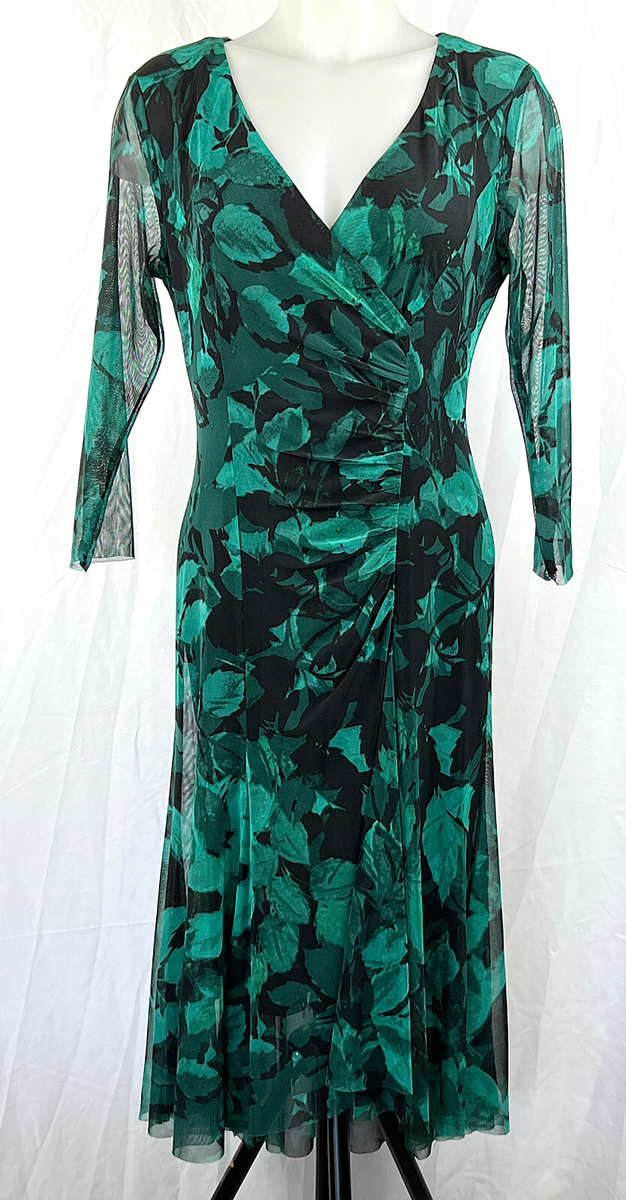 connected apparel sequin faux wrap dress Connected Apparel Lisa Women Shimmer Sleeveless Faux Wrap Side Ruched Dress 14
