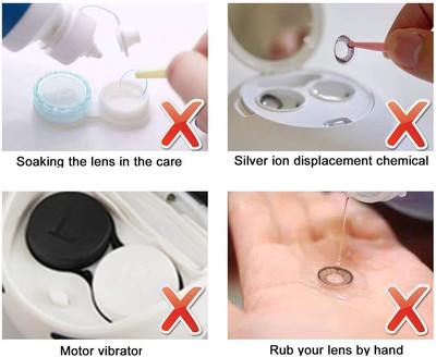 Contact Lens Cleaner Machine,  Ultrasonic Contact Lens Cleaner with USB Charg...