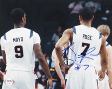 Derrick Rose Signed Team USA Chicago Bulls MVP 8x10 Photo PSA A2