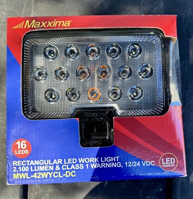 MWL-42WYCL-DC Maxxima LED Dual Fun Warning Work Light 2100 Lumens