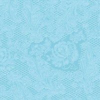 Servietten Lace Embossed Aqua 33 X 33 Cm Ppd 1332057