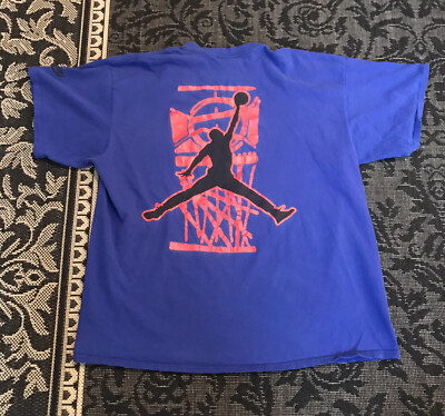Vintage Air Jordan By Nike T Shirt XL Purple Net Made In The USA 