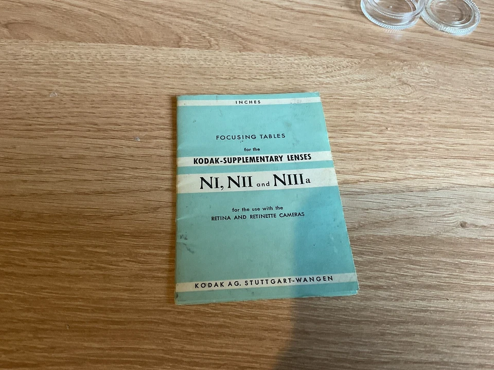 kodak 32mm supplementary lens R1:4.5 with box, booklet and case made in germany - Image 2 of 4