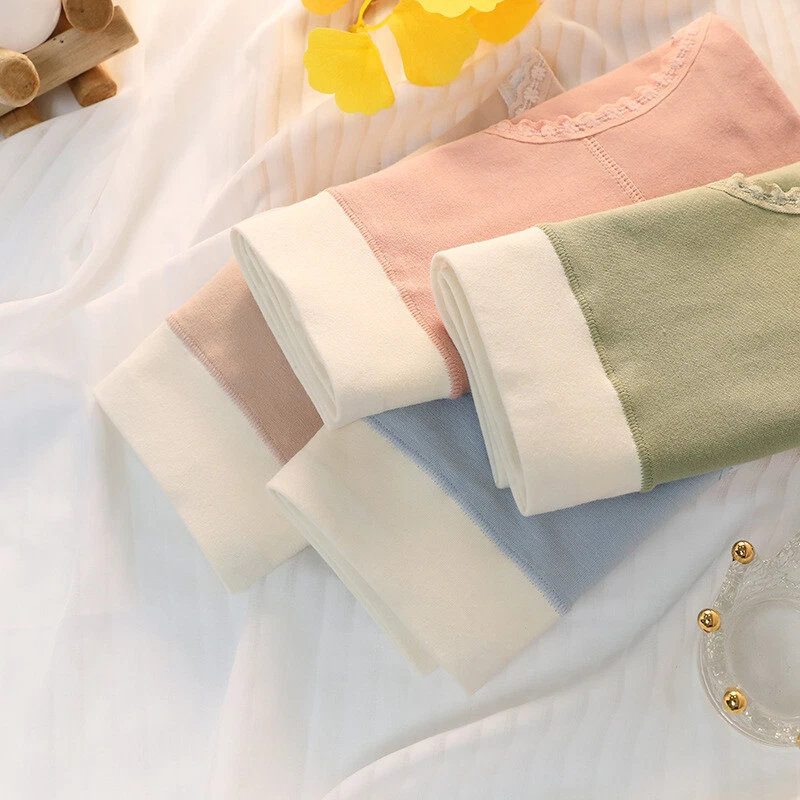 Women's Pure Cotton Lace Edge Seamless Graphene Antibacterial Mid-waist Panties - Image 2 of 4