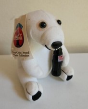 1993 Coca-Cola Plush Collection - Plush Toy Polar Bear w/ Coke Bottle