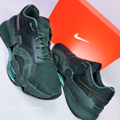 Nike US 13 Men's Green Black Air Zoom SuperRep 3  DC9115 393 Bonus Insoles  Used
