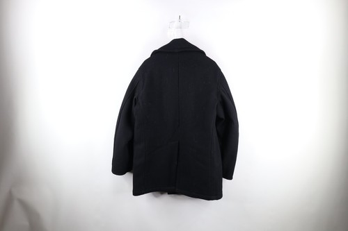 Vtg 90s Spiewak Golden Fleece Mens 38 Distressed Quilted Wool Peacoat Jacket USA - Picture 11 of 13