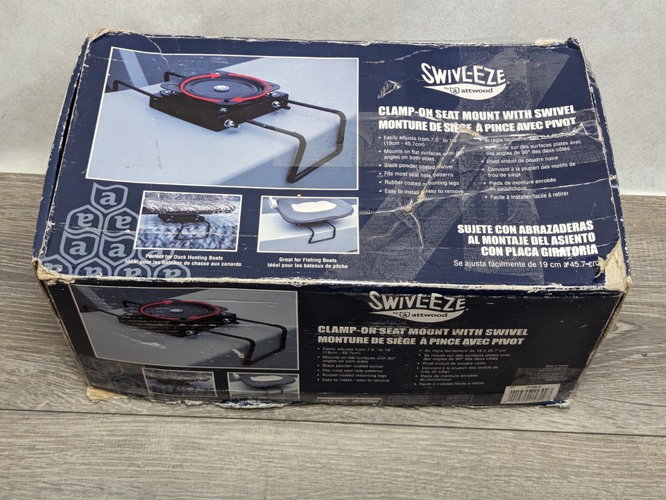 SwivlEze by Attwood ClampOn Seat Mount with Swivel New Old Stock eBay