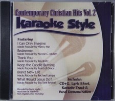 Contemporary Christian Hits Volume 2 NEW Karaoke Style CD G Daywind 6 Songs
