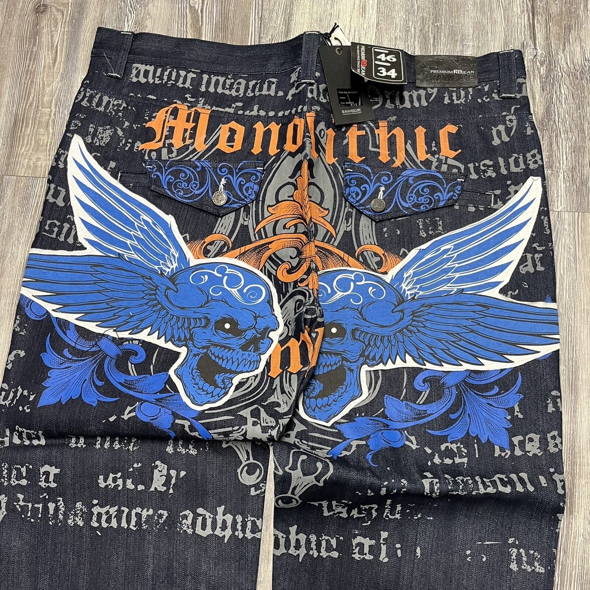 パンツ ALGONQUINS flared denim 00s y2k archive Vintage Flare Jeans Y2K Reworked Bleach Painted Denim Pants