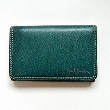 Paul Smith Authentic Leather business card case Green
