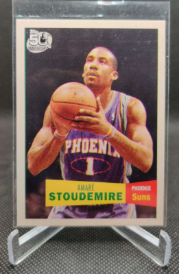 2007-08 Topps 1957-58 Variation #1 Amare Stoudemire Phoenix Suns basketball card