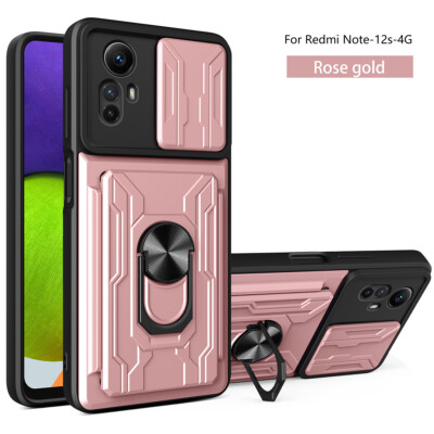Hülle Für Xiaomi 13 Lite 12T Redmi Note 11 Pro 10 9S Halterung Kartenhalter Case