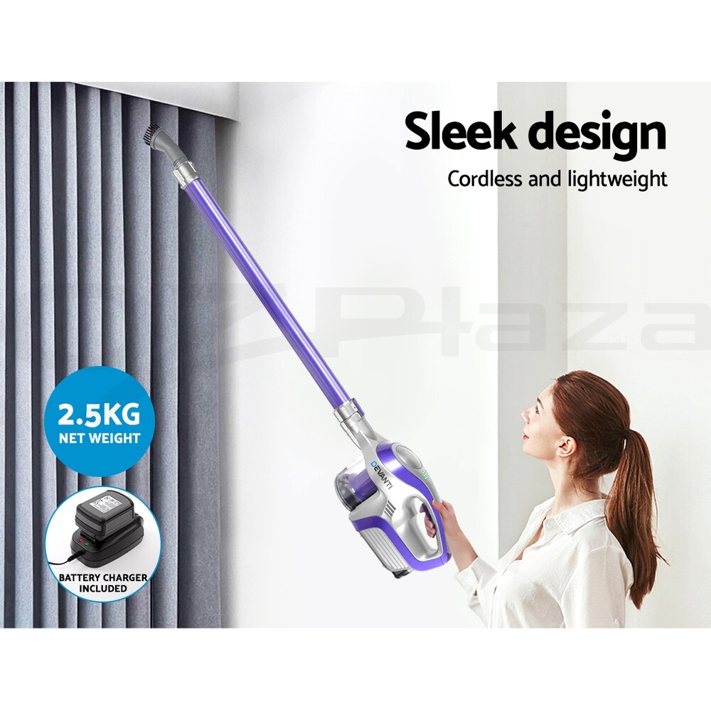 Devanti Handheld Vacuum Cleaner Stick Handstick Cordless Bagless