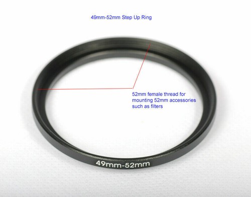 Step Up Adapter Ring 37 43mm 49 52 55mm 58mm 62mm 67 72 77 Lens UV CPL Filter - Picture 7 of 34