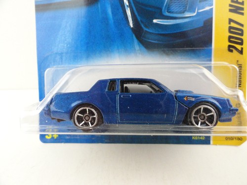 2007 Hot Wheels New Models #10 Buick Grand National (Blue Kmart Exclusive) - Picture 2 of 6