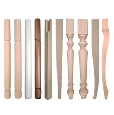 Gambe tavolo in legno di faggio set 4 pezzi vari modelli