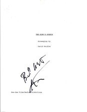 Colin Firth Signed Autographed THE KING'S SPEECH Movie Script COA VD