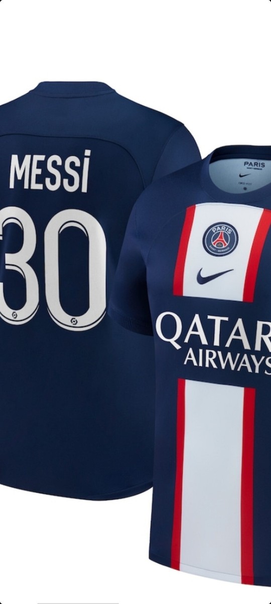 NWT Lionel Messi #30 Paris Saint-Germain Nike Breathe Stadium