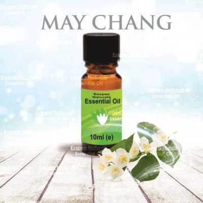 ESSPEE NATURALS May Chang Essential Oil 10ml - 100% Pure - For Aromatherapy & Home Fragrance