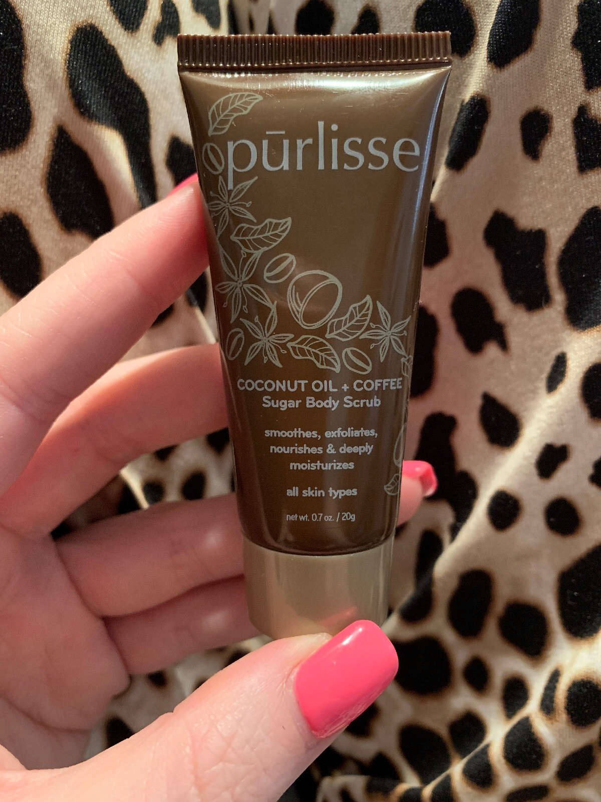 Purlisse Coconut Oil + Coffee Sugar Body Scrub TRAVEL / SAMPLE Size 0