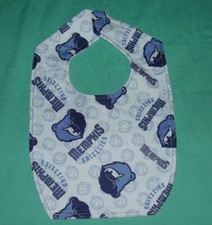 .NEW Handmade BABY CHILD BIB MEMPHIS GRIZZLIES BASKETBALL /SHIPPING DISCOUNTS