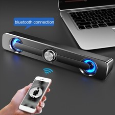 Stereo Bass Surround Sound Speaker USB Wired bluetooth Soundbar for Laptop PC