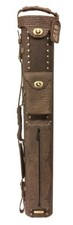 NEW Instroke Exotic Series 2x4 LIZARD DARK BROWN Cue Case - INSLTD24LIZARDDKBRN