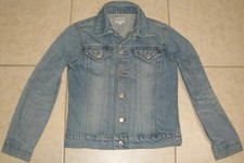 EUC Boy's Large Vintage Sam Aris Denim Blue Jean Jacket Button Up VTG