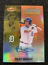 2020 Bowmans Best Riley Greene Franchise Favorites Gold Auto #’d 07/50