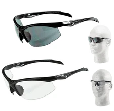 Italian Design Wrap-Around ANSI Z87.1 Safety Bifocal Reading Glasses Sunglasses
