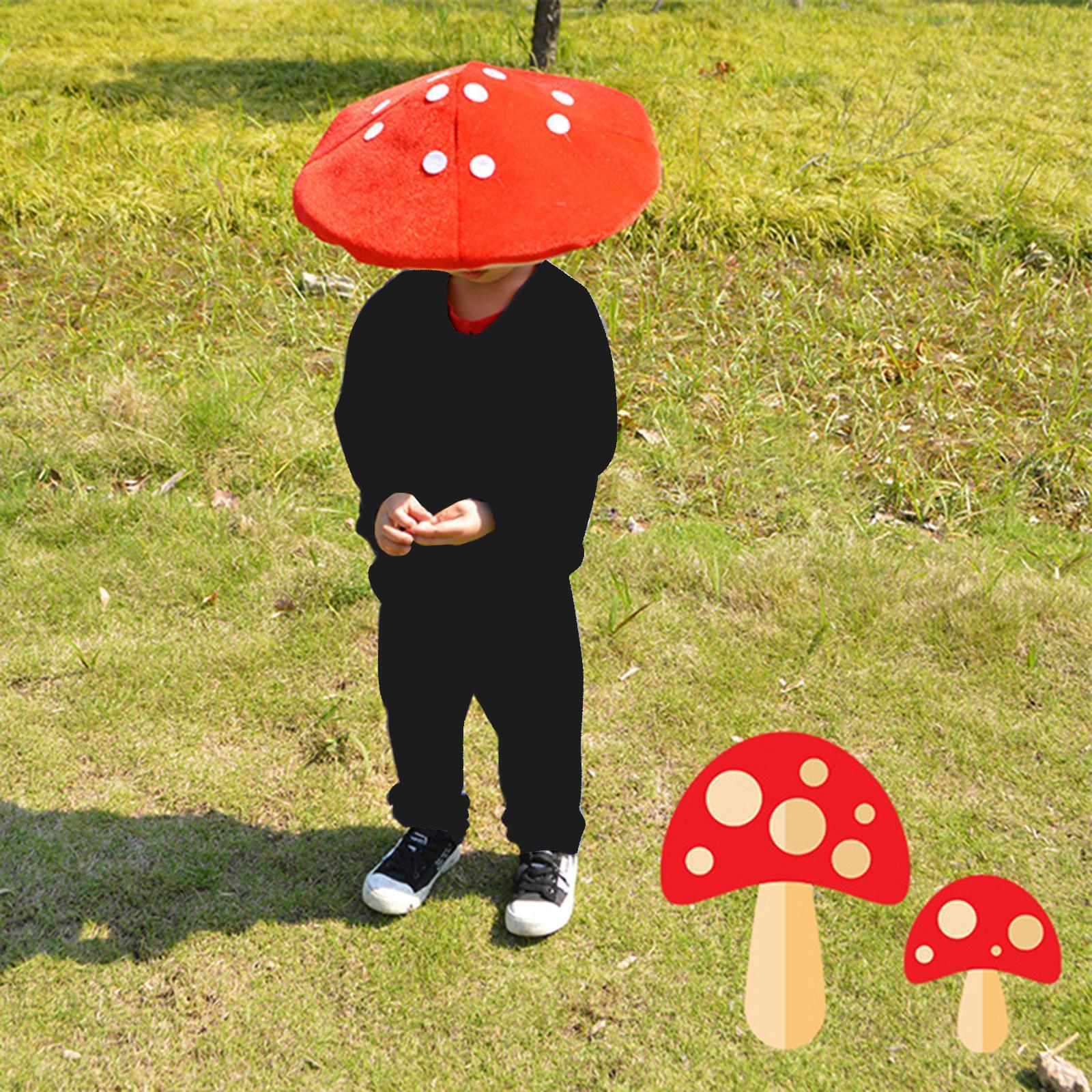 Kids Mushroom Hat, Costume Accessory Cartoon Decorative Child Funny