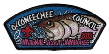 2013 National Scout Jamboree Occoneechee Council JSP Patch BK Bdr. [PW1538]