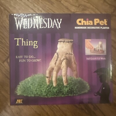 Wednesday Thing Chia Pet Planter New In Box