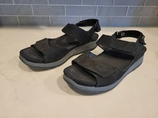 Sano Women's Norine Sandal Black Size 7-9 Adjustable