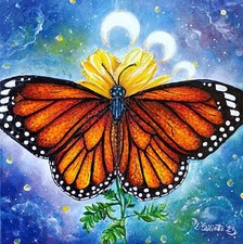 Quadro farfalla dipinto a mano su tela, arte Materica, Dipinto Acrilico 