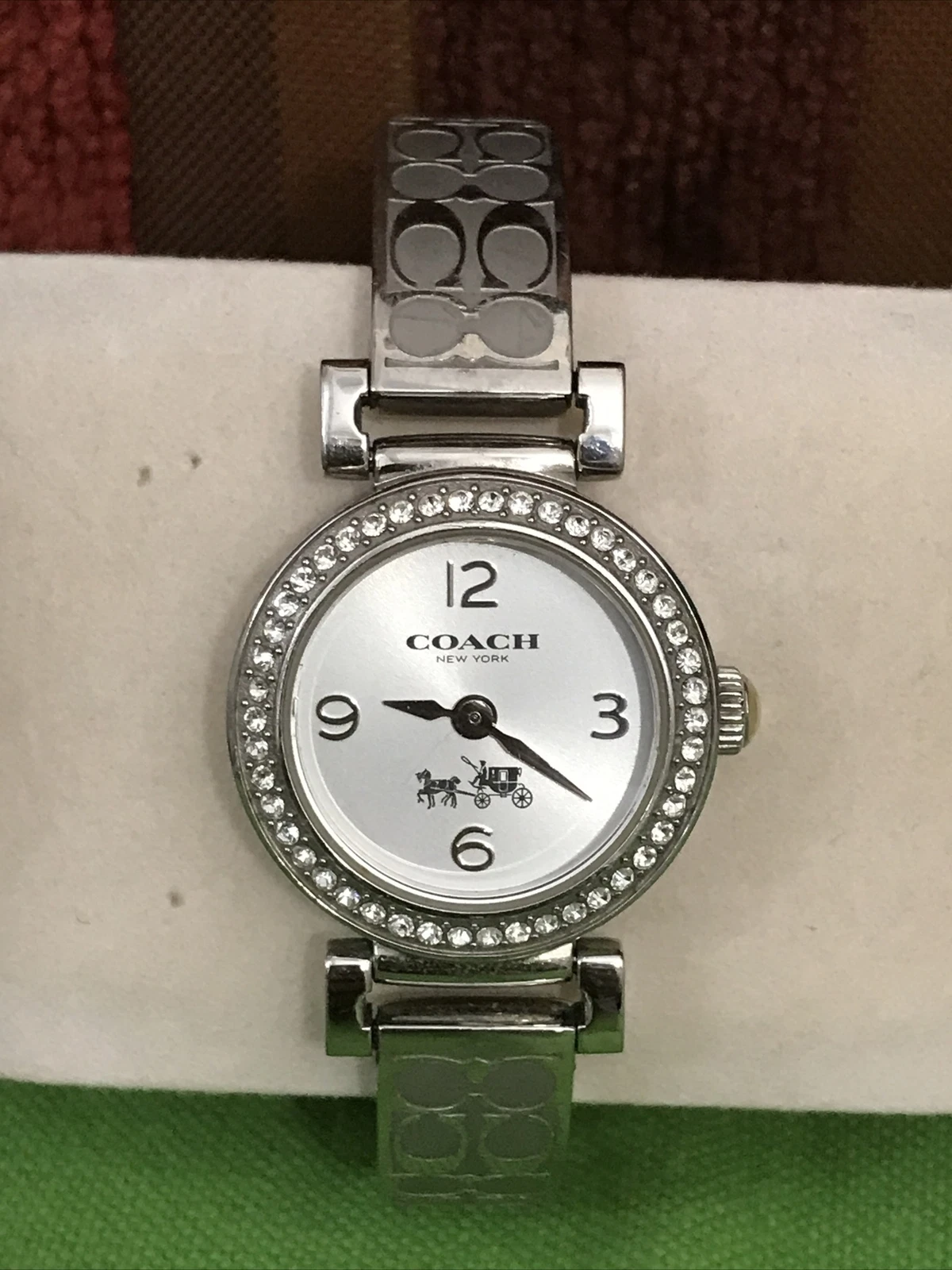 Orologio Coach donna cinturino firma quadrante gemmato 727.14. 0991S